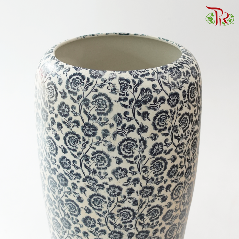 Vintage Vase- Tranquil Blossoms