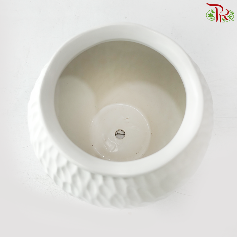 ZF-1008 Classic White Ceramic Planter Pot