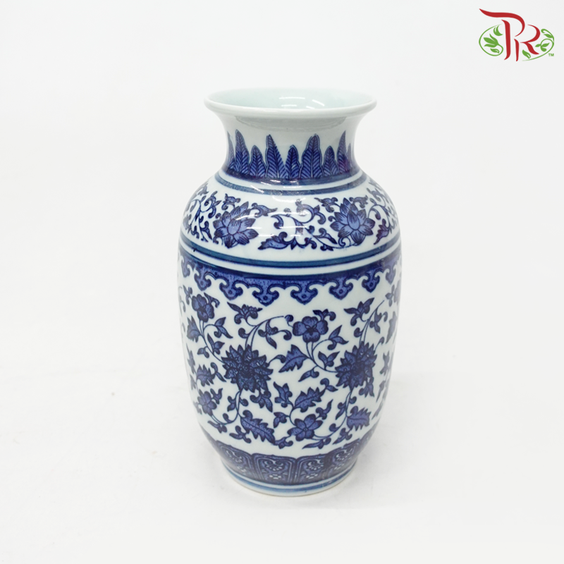A16 - Ceramic Qing Hua Vase-Pudu Ria Florist-prflorist.com.my