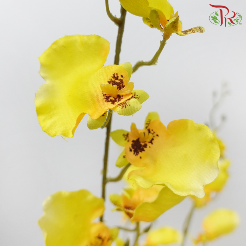 Artificial Dancing Orchids - Yellow (3 Stems)-Yellow-Pudu Ria Florist-prflorist.com.my