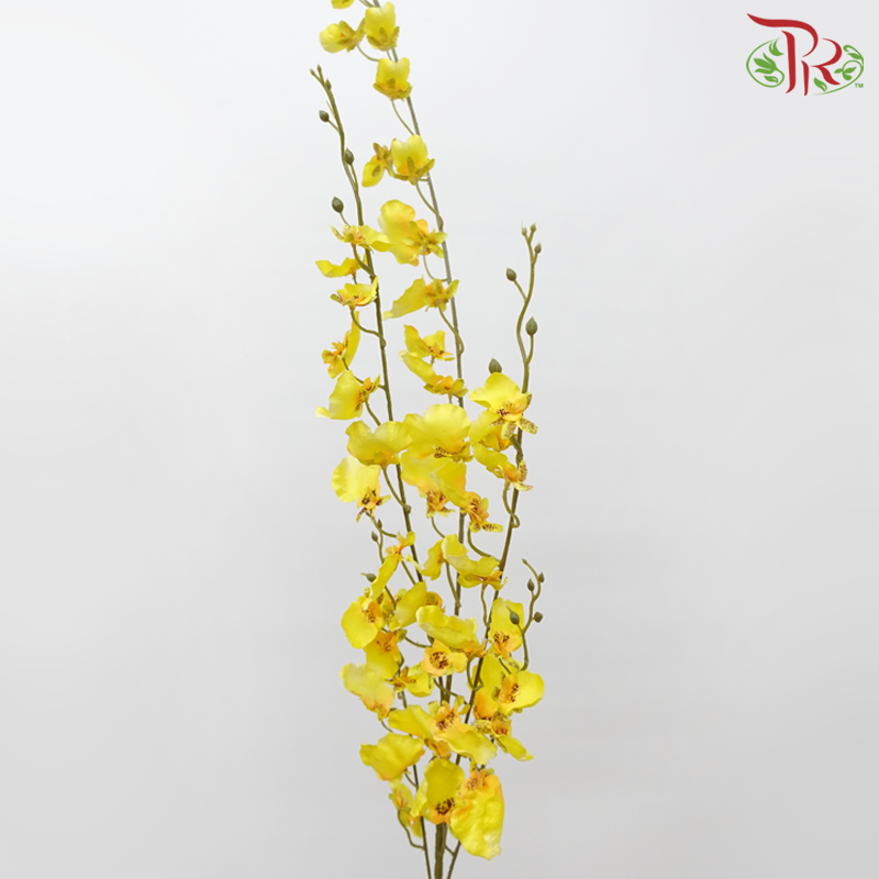 Artificial Dancing Orchids - Yellow (3 Stems)-Yellow-Pudu Ria Florist-prflorist.com.my