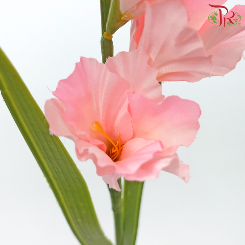 Artificial Gladiolus Spray - Pink (2 Stems)-Pink-Pudu Ria Florist-prflorist.com.my