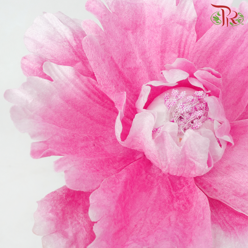 Artificial Peony Flower With Stem (30cm) - Pink-Pink-Pudu Ria Florist-prflorist.com.my