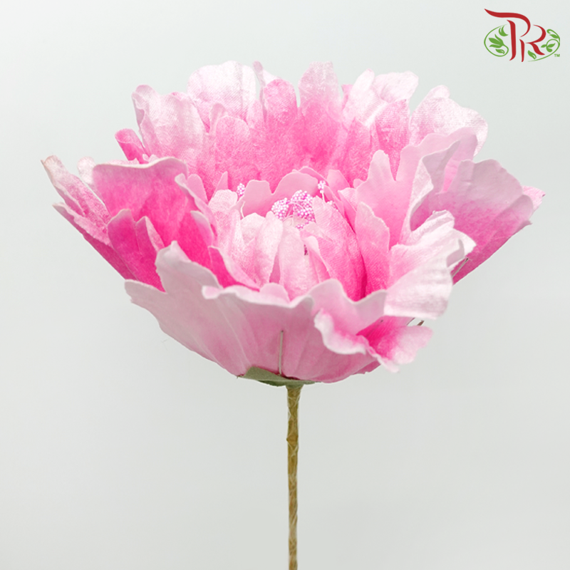 Artificial Peony Flower With Stem (30cm) - Pink-Pink-Pudu Ria Florist-prflorist.com.my