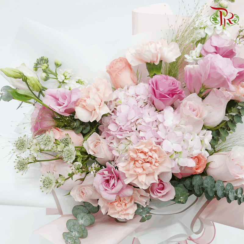 Assorted Happy Pink Bouquet- M size-Pudu Ria Florist-prflorist.com.my