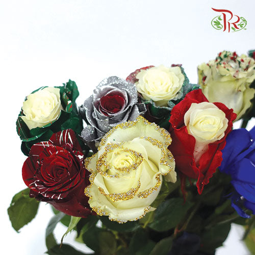 Ceres Rose - Xmas Mix 2 (10 Stems)-Ecd-prflorist.com.my