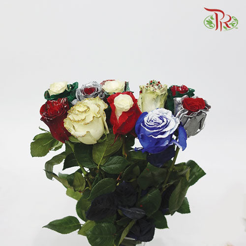 Ceres Rose - Xmas Mix 2 (10 Stems)-Ecd-prflorist.com.my