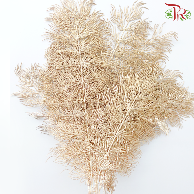 CNY Artificial Gold Leaf - Bipinnate (5 Units)-China-prflorist.com.my