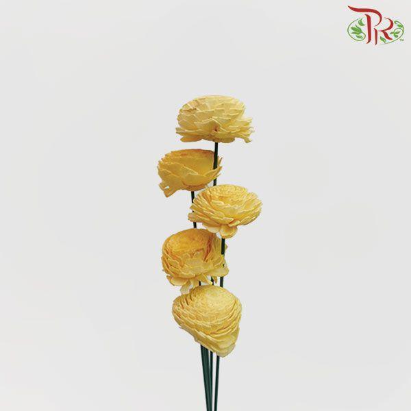 Dry Aeschynomene Small - Yellow (5 Stems)-Yellow-China-prflorist.com.my