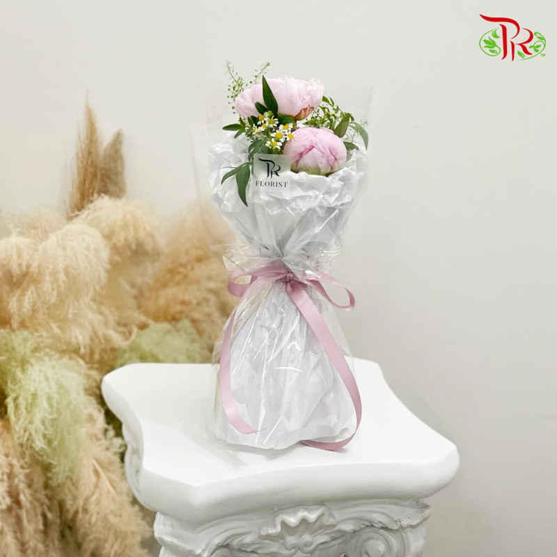 Pink Peony Bouquet (3 Options)-Pudu Ria Florist-prflorist.com.my