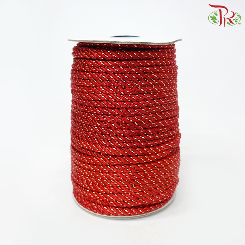 Rope Chinese - Red (6mm)-Red-Pudu Ria Florist-prflorist.com.my
