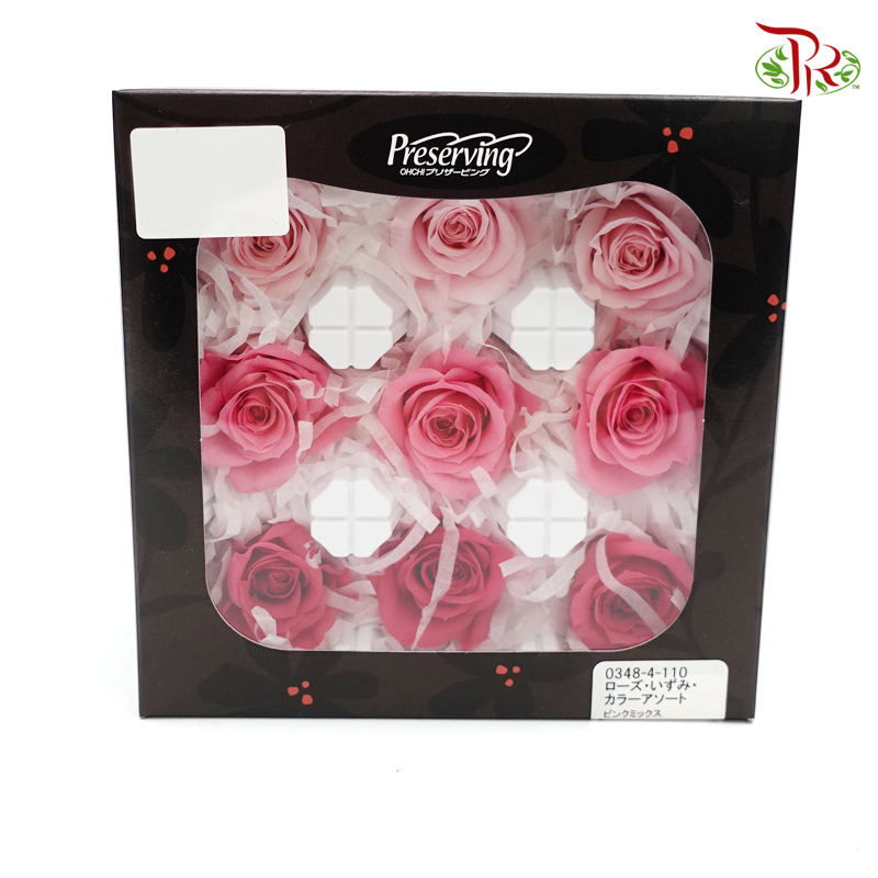 Rose Izumi Preservative - Mix Red ( 0348-4-110 )-Red-Japan-prflorist.com.my