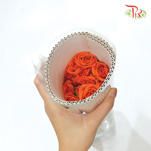 Rose Spray - Orange (5 Stems)-Orange-Vietnam-prflorist.com.my