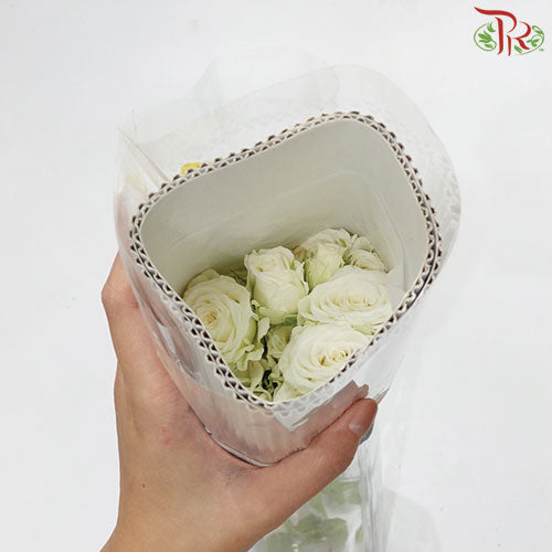 Rose Spray - White (5 Stems)-White-Vietnam-prflorist.com.my