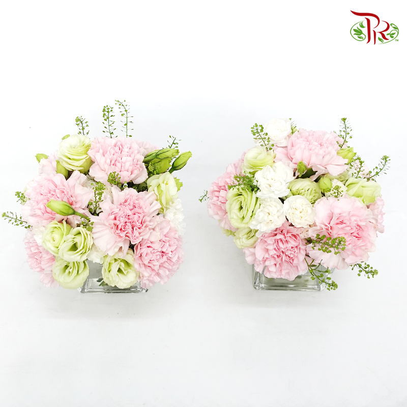 Small Floral Vase Arrangement In Soft Tone-Pudu Ria Florist-prflorist.com.my