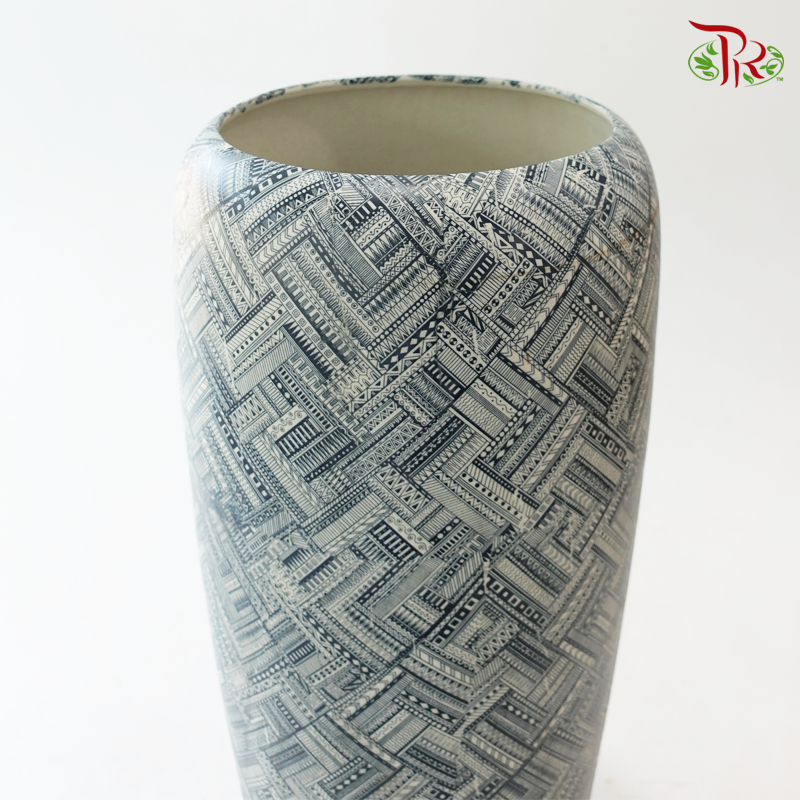 Vintage Vase- Geometrics Pattern (VINVAS50/60/70)-Pudu Ria Florist-prflorist.com.my