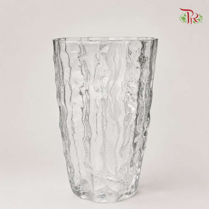 V200725/12 Oval Bark Shape Vase