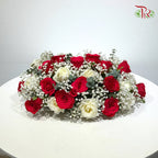 Ruby & Ivory Table Centerpiece (Double Sided)