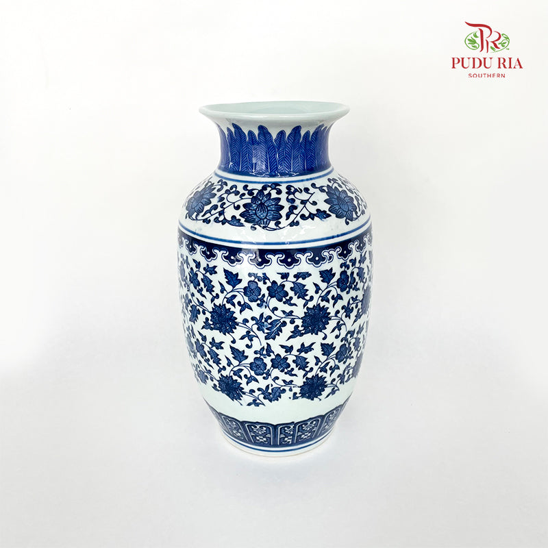 A25 Ceramic Qing Hua Vase (L)-C