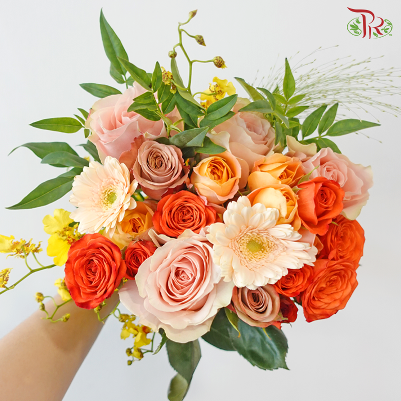 Signature Weekly Flower Bunch - Golden Peach Harmony《金桃舞春》(Big Size)