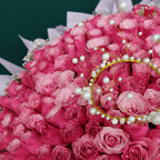 200 stems Roses Flowers Arrangement In PINK (Non Portable Style)-Pudu Ria Florist-prflorist.com.my