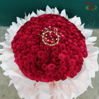 200 stems Roses Flowers Arrangement In RED (Non Portable Style)-Pudu Ria Florist-prflorist.com.my