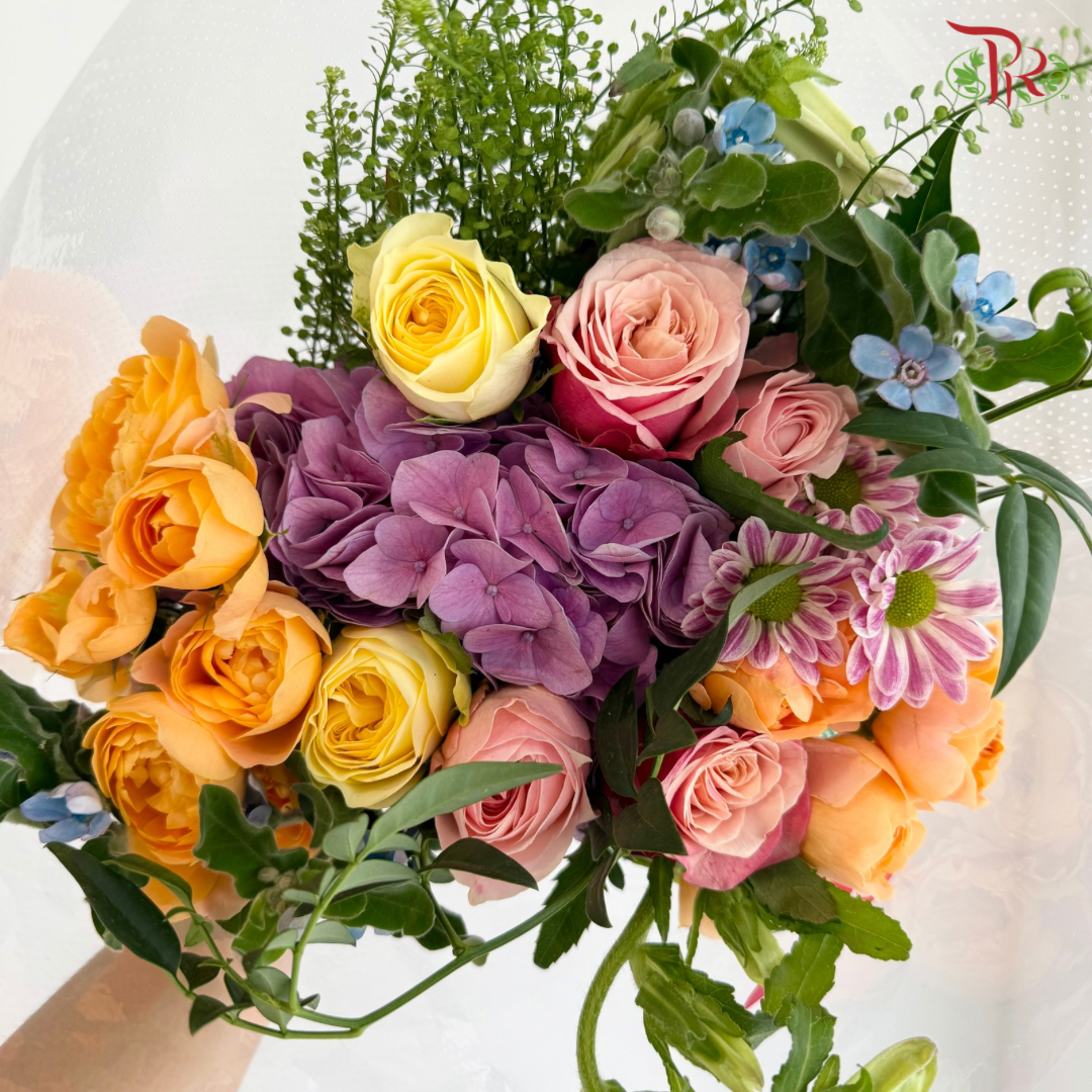 Signature Weekly Flower Bunch - Sunset Romance (Big Bunch)