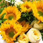 Cream Yellow Sunflower Flower Arrangement