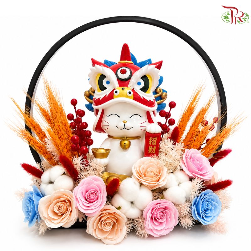 Opening Flower Box- Lion of Fortune 招财祥狮