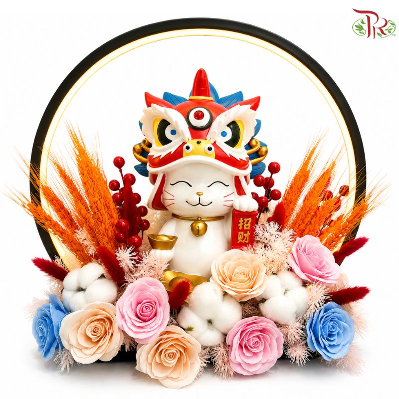 Opening Flower Box- Lion of Fortune 招财祥狮