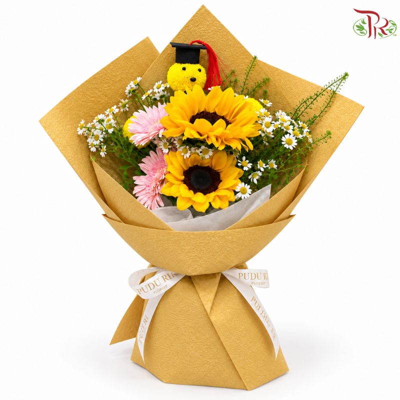 Golden Dreams Graduation Bouquet