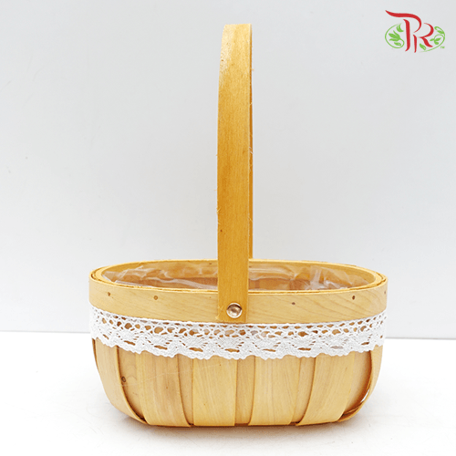 21-170 Basket - (Light Brown)-China-prflorist.com.my