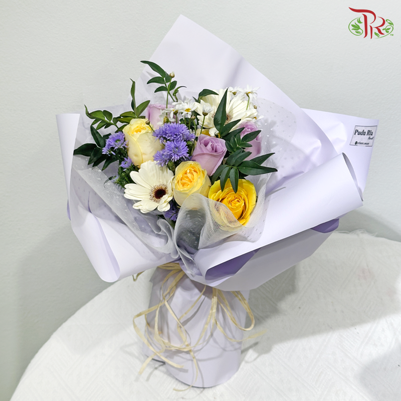 Signature Weekly Flower Bunch - Lavender Sunshine (Medium Bunch)