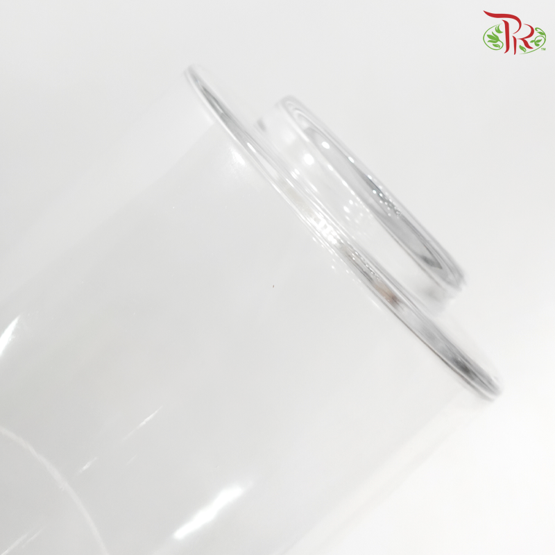 276727W - Glass Jar With Wood Stand