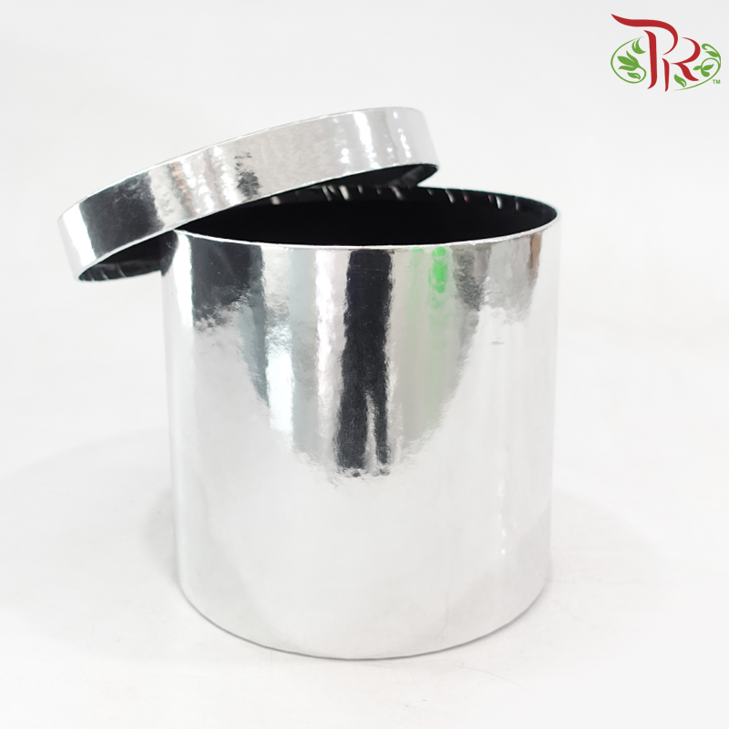 2'S Mirror Round Box - Silver