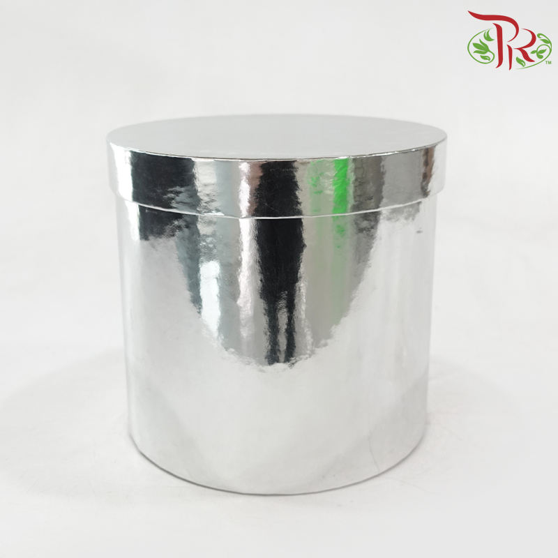 2'S Mirror Round Box - Silver