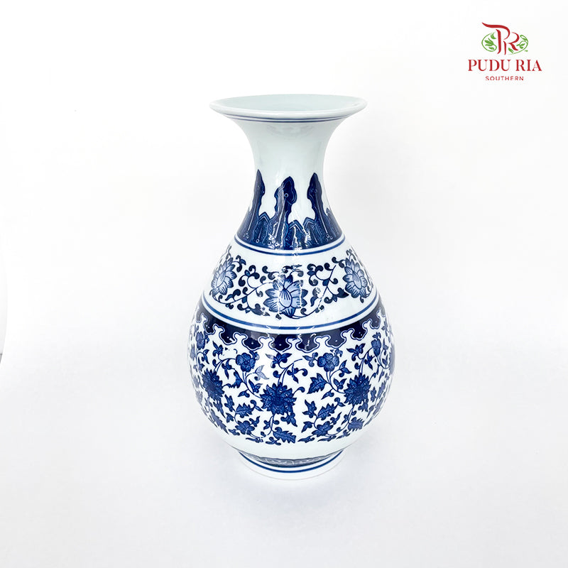 A25 Ceramic Qing Hua Vase (L)-B
