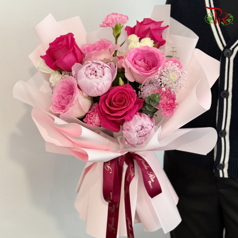 【Mother's day】Fuchsia Petals of Love Bouquet