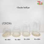 Cloche Bell Jar (320216) - H16 x D16 cm - Pudu Ria Florist