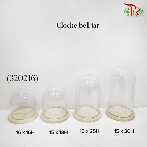 Cloche Bell Jar (320216) - H16 x D16 cm - Pudu Ria Florist