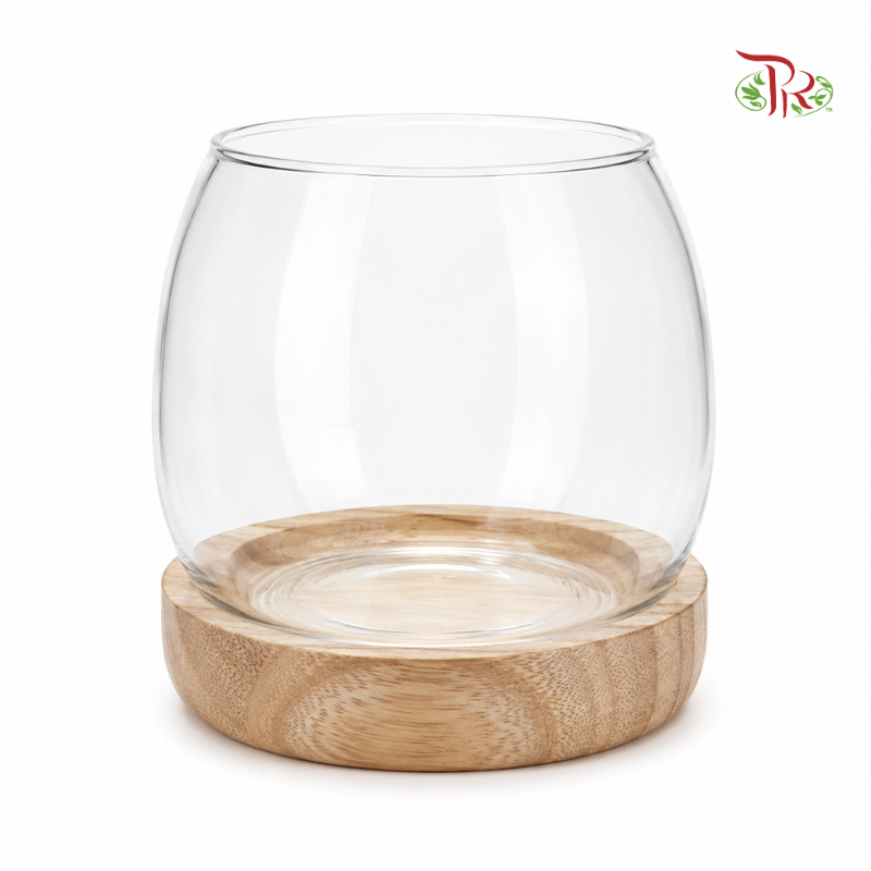 HS1515/24 Vase With Wooden Stand