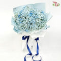 Baby's Breath Hand Bouquet - Blue