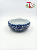 A22 Vintage Blue Floral Ceramic Vase
