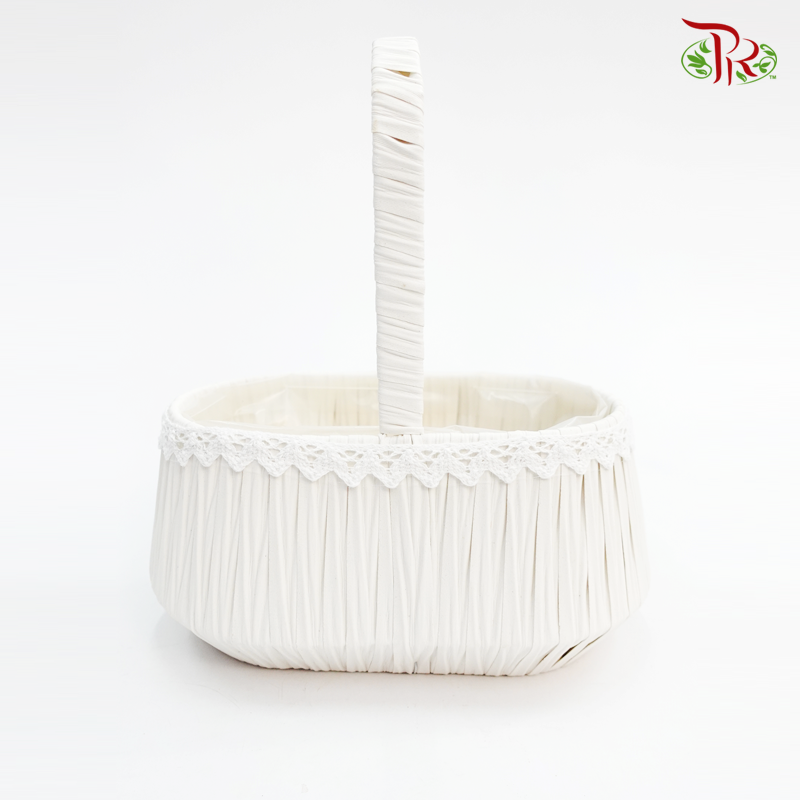 White Basket 46-032 - Pudu Ria Florist