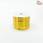 4MM Metallic Ribbon Tie - Gold