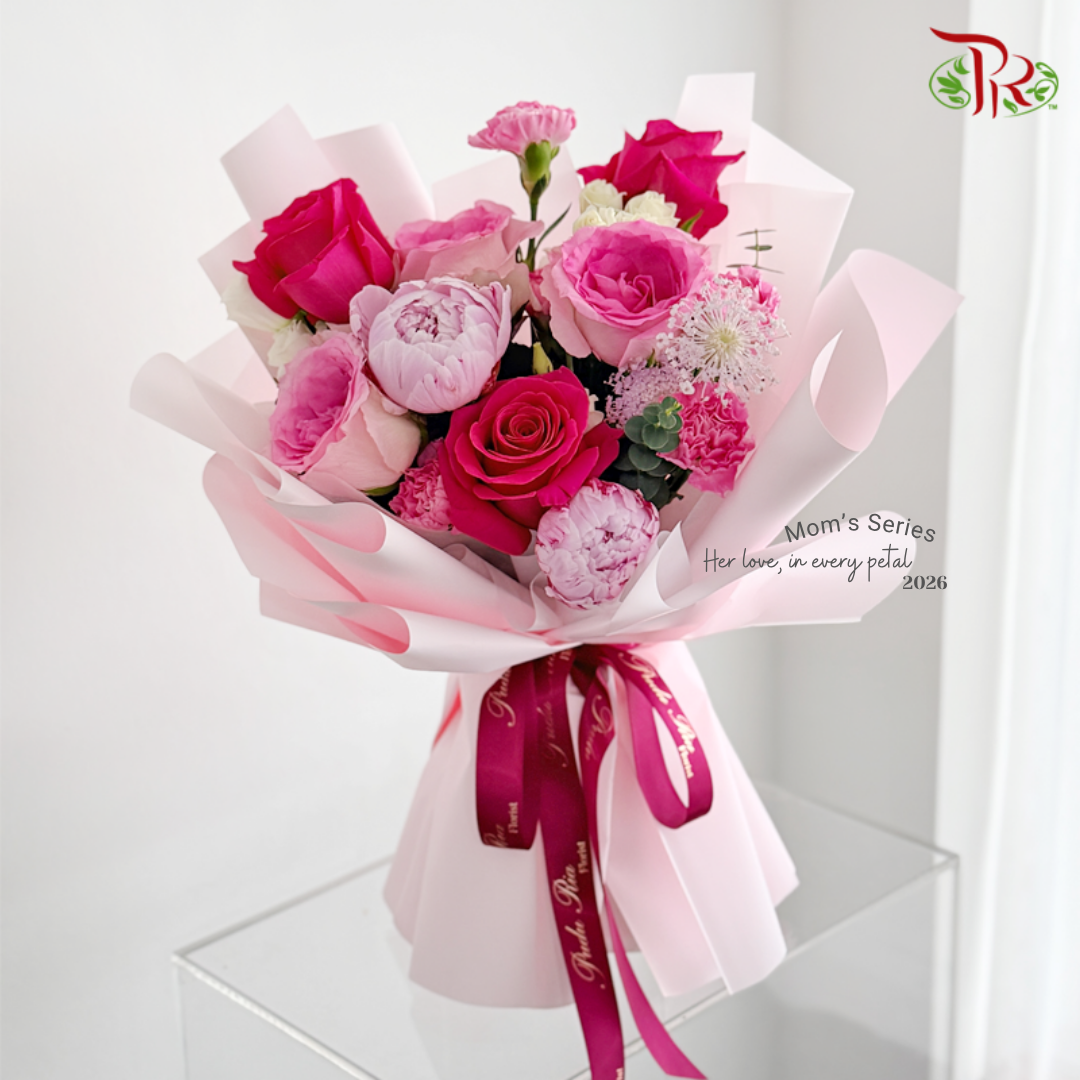 【Mother's day】Fuchsia Petals of Love Bouquet