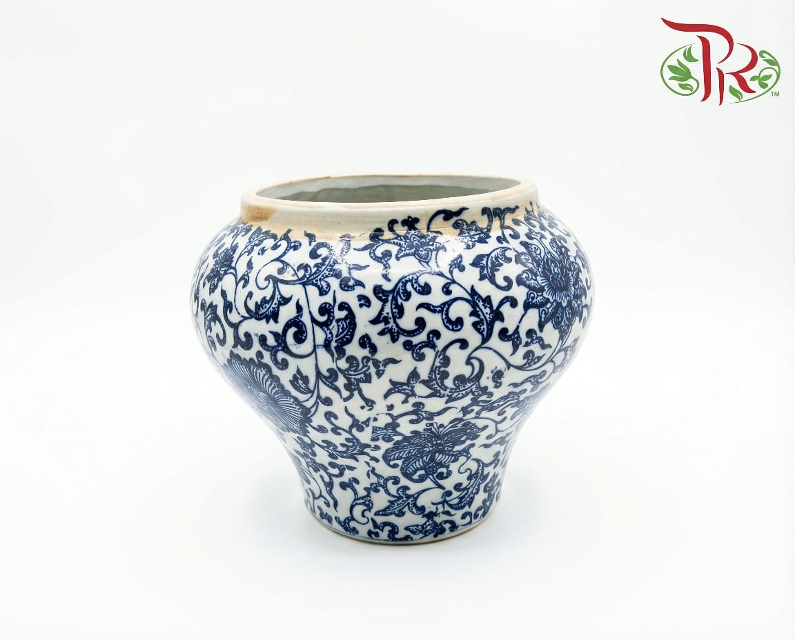 GXA Qing Hua Pot (Design B)-Inverted pyramid