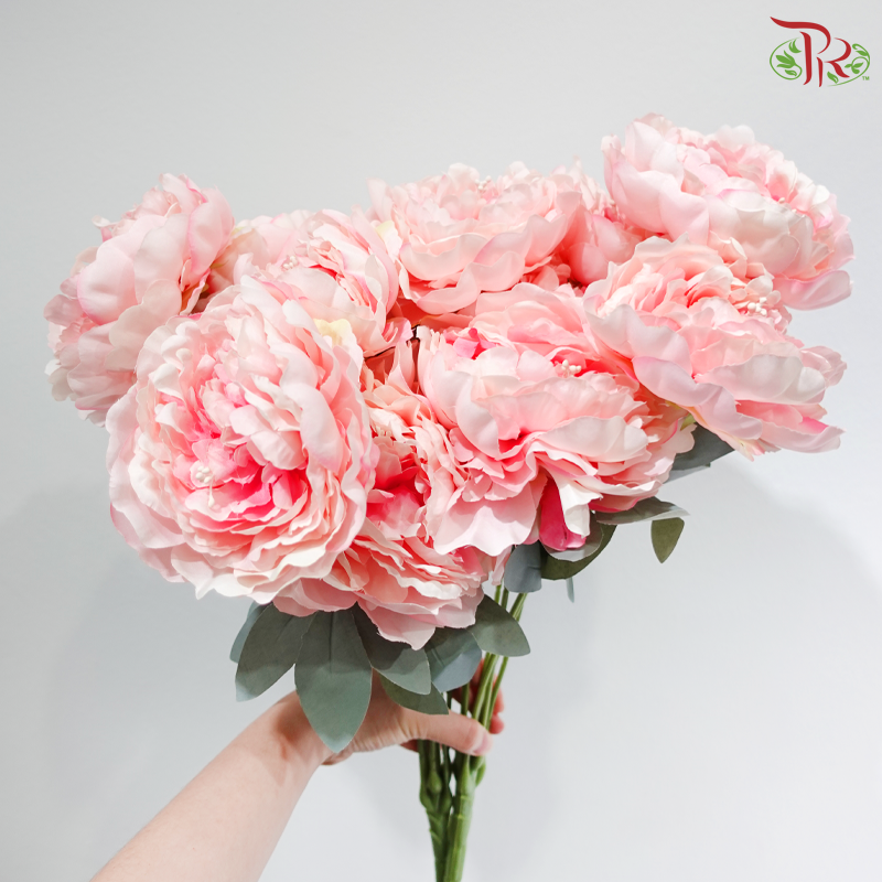 52cm Artificial Peony Bush