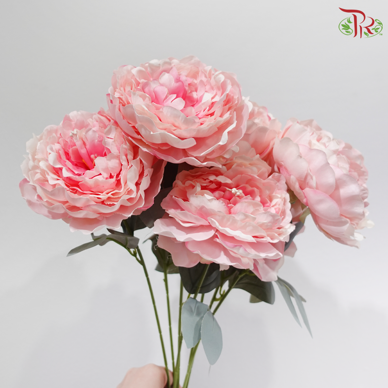 52cm Artificial Peony Bush
