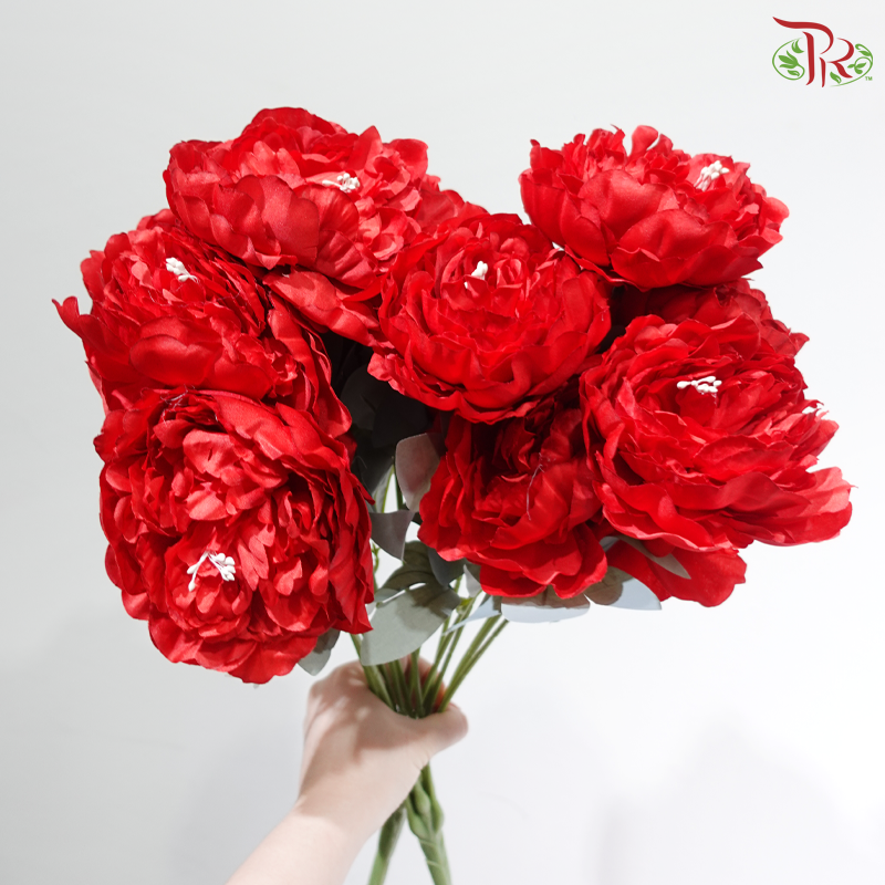 52cm Artificial Peony Bush